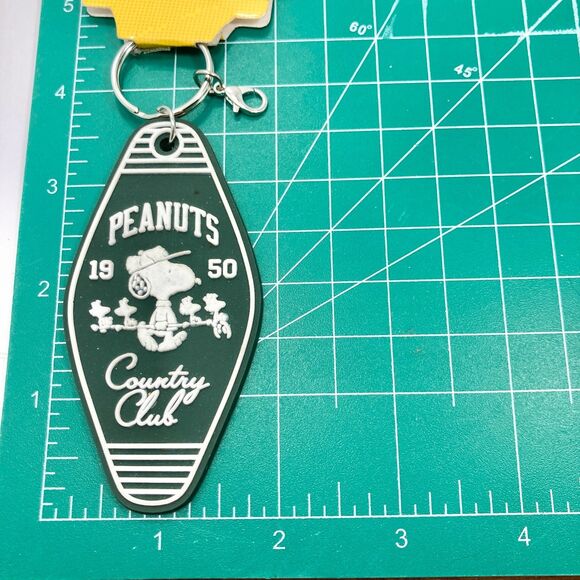 Snoopy Peanuts Woodstock Zipper Pull Keychain Keyring Country Club Bag Charm - Picture 8 of 8